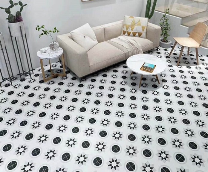 Các loại gạch có sự phối hợp màu sắc như này sẽ đem đến không gian độc đáo