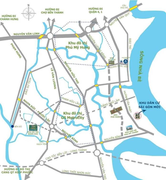 Vị trí trên lược đồ