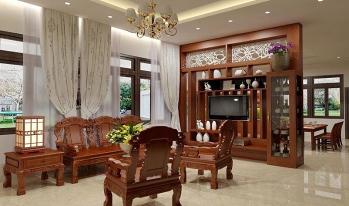 Bàn ghế điêu khắc hoa văn