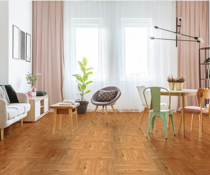 
Mẫu gạch chống trơn với hoạ tiết vân gỗ mang vẻ đẹp sống động phù hợp cho nhà bếp và được sử dụng cho không gian phòng khách phòng khách
