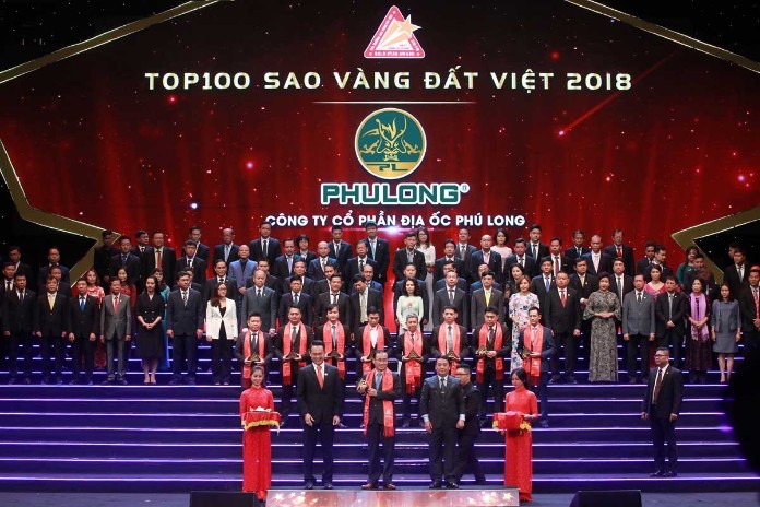 
Công ty Phú Long nhận giải thưởng sao vàng đất việt 2018
