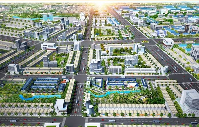 Hình ảnh của dự án từ trên cao xuống 
