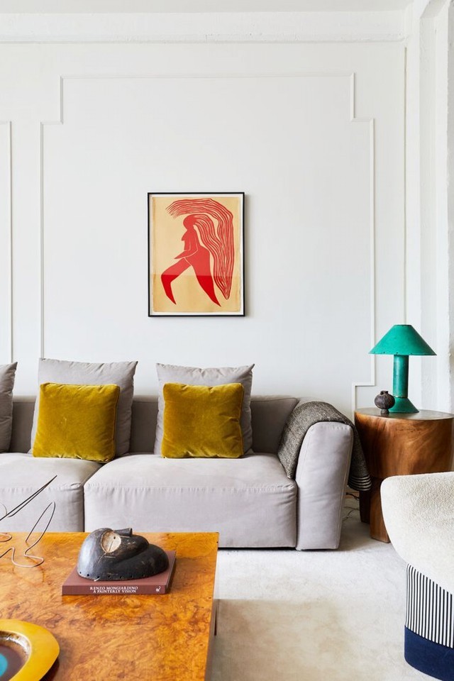 
Trung hòa màu sắc giúp căn phòng khách nhà bạn thêm rộng rãi hơn
