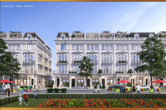 
Mô hình nhà ở liền kề của dự án&nbsp;
