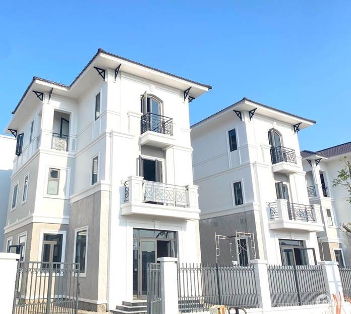 Biệt thự song lập có thiết kế đơn giản, sang trọng