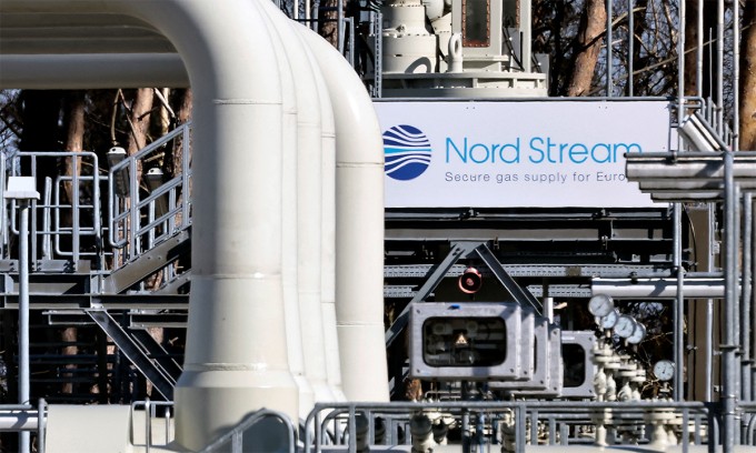 
Một cơ sở trên hệ thống đường ống Nord Stream 1 tại Lubmin, Đức ngày 8/3. Ảnh: Reuters.
