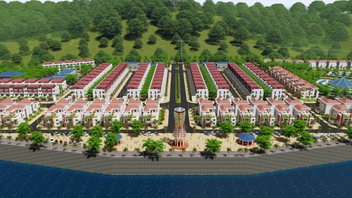 
Mô hình dự án Khu đô thị Thanh Sơn Riverside Garden
