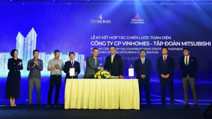 
Tập đoàn Mitsubishi Corporation ký kết biên bản ghi nhớ hợp tác toàn diện cùng Đại diện Công ty Cổ phần Vinhomes
