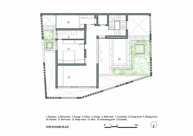 
Bản vẽ sơ đồ tầng 1 của Bát Tràng House
