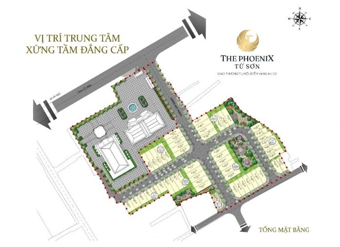 
The Phoenix Từ Sơn Bắc Ninh có quy mô diện tích 1,2 ha với tổng cộng 55 lô nhà phố cao 5 tầng
