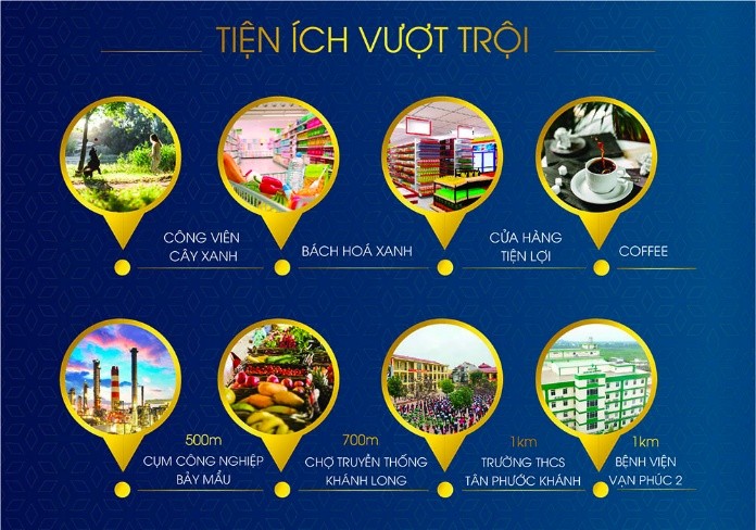 Hoàng Tiến Central ta có thể dễ dàng di chuyển tới nhiều địa điểm trong khu vực