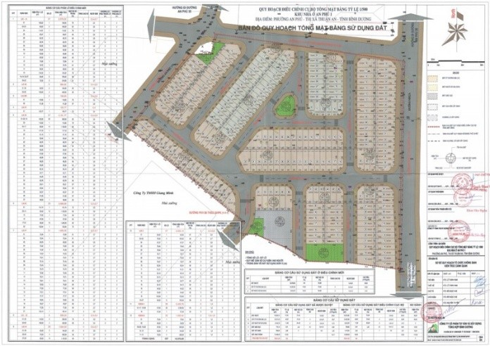 
Bản đồ quy hoạch tổng mặt bằng sử dụng đất của công ty Hoàng Trà My tại tỉnh Bình Dương
