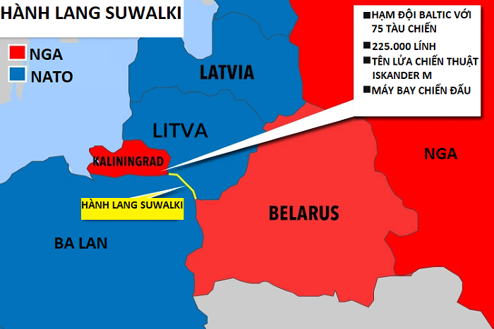 
Dân số của lãnh thổ Kaliningrad chỉ có khoảng 500.000 người nhưng lại là nơi đóng quân của hạm đội Baltic và nhiều loại vũ khí chiến lược của Nga. Ảnh: The Sun
