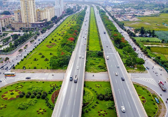 
Hệ thống giao thông ngoại thành Hà Nội rất phát triển
