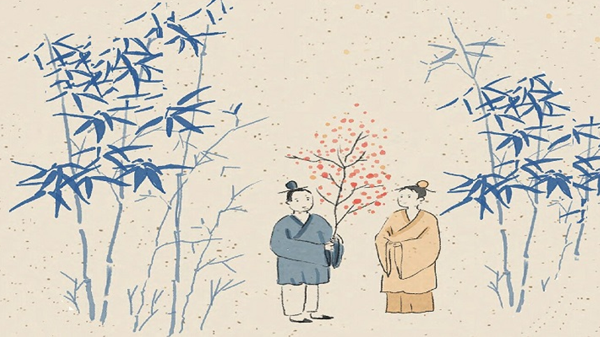 Thực tế, “Dưới cây bách cổ, trên khóm đá khổng lồ xây dựng nên 111 ngôi miếu” – 111 ngôi miếu mà vị sư phụ nói đến thực ra là phép chơi chữ đồng âm