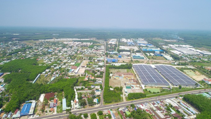 
Khu công nghiệp Chơn Thành tại Bàu Bàng.
