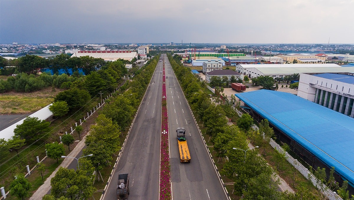 
Bàu Bàng đã xây dựng hệ thống hạ tầng giao thông kết nối các khu công nghiệp tại địa phương.
