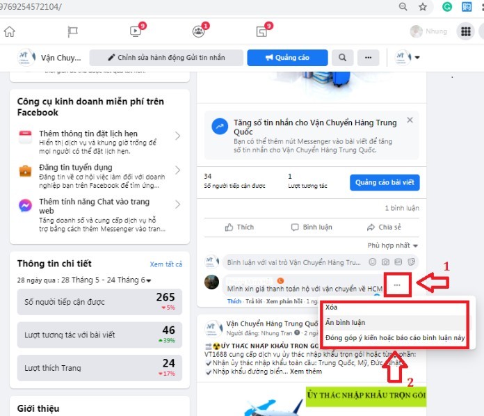 
Cách để ẩn cmt thủ công trên facebook&nbsp;
