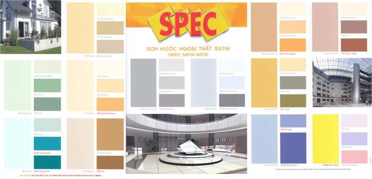 Spec có bảng màu gồm hơn 888 gam màu nổi bật