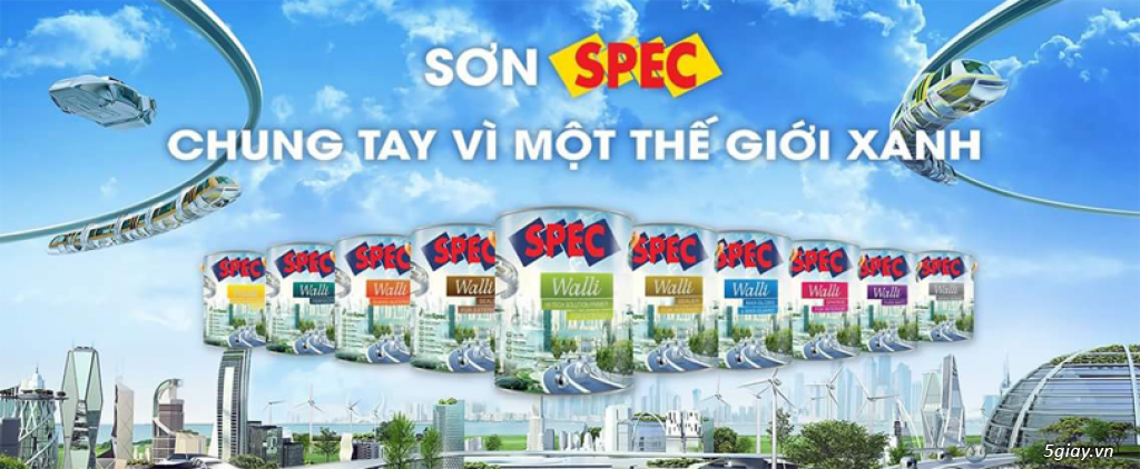 Sơn Spec an toàn với sức khỏe và thân thiện với môi trường