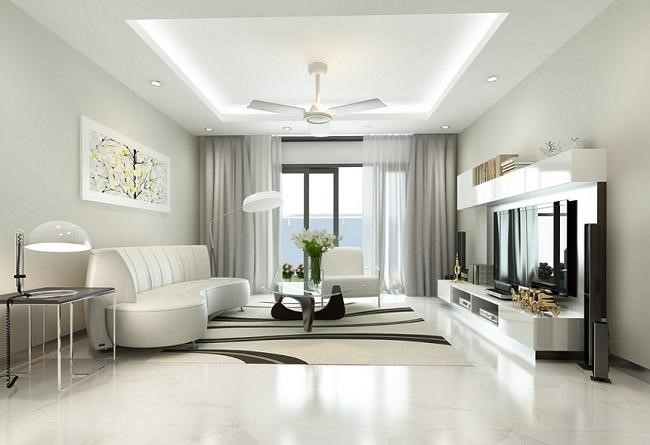 
Không gian hiện đại, lấp lánh nhờ bức tường xám ngọc trai
