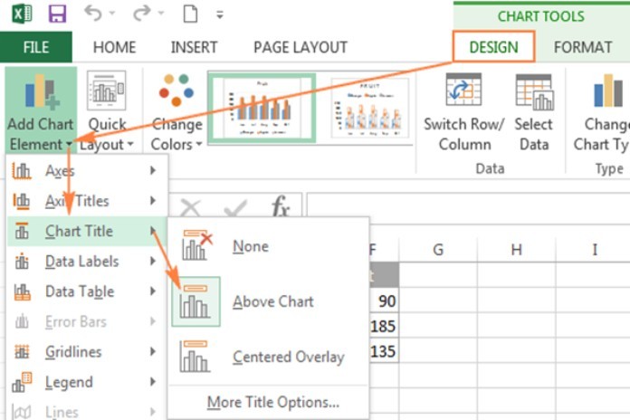 
Sử dụng chức năng “ Select Data” để nạp dữ liệu cho biểu đồ
