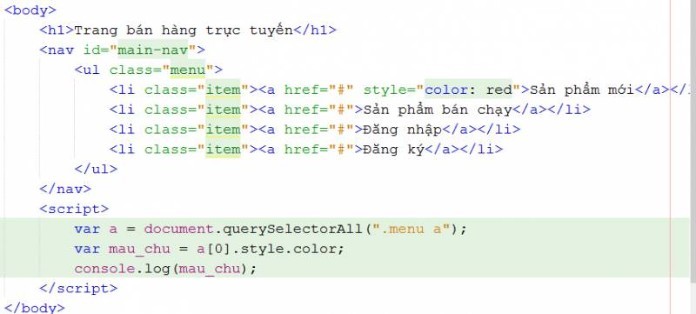 Tương tác với DOM trong Javascript