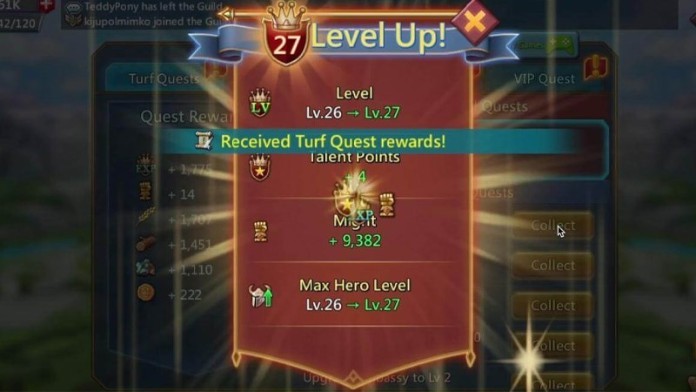 Exp để nâng cấp trong game