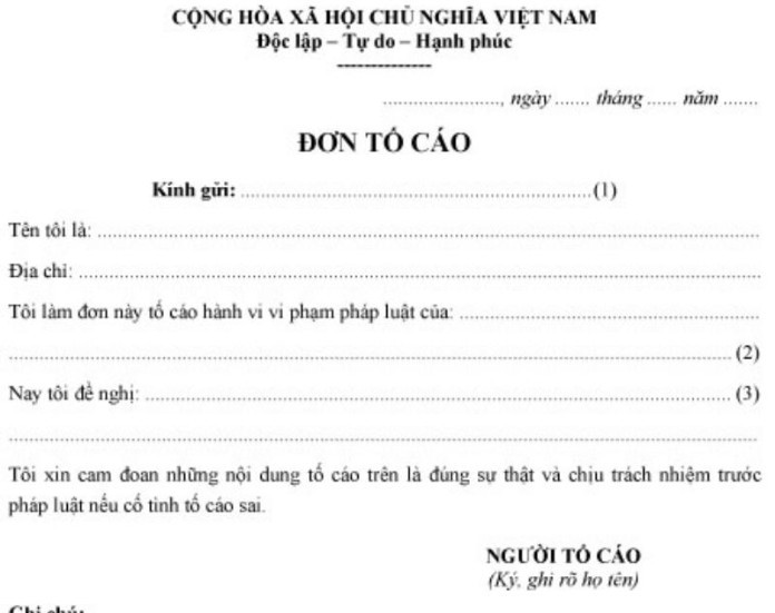 
Nội dung bản chất trong đơn tố cáo là gì?
