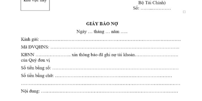 
Giấy báo nợ là gì?

