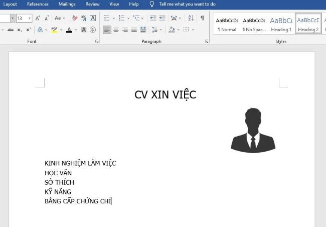 
Cách tạo CV trên Word
