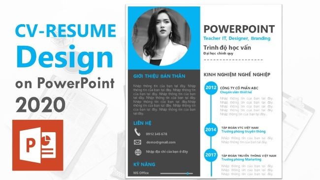 
Cách tạo CV trên máy tính bằng Powerpoint
