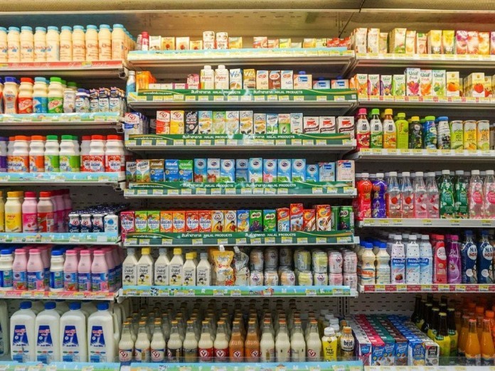 Gian hàng trưng bày hàng tiêu dùng nhanh