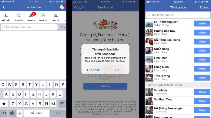 
Facebook sẽ đưa cho bạn những gợi ý bạn bè mà bạn đã lưu số trong điện thoại
