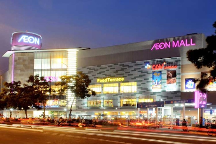 
Hình ảnh bên trong của một trung tâm thương mại của AEON
