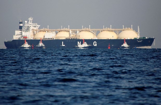 
Một con tàu chở LNG từ Mỹ sang châu Âu. Ảnh: Reuters
