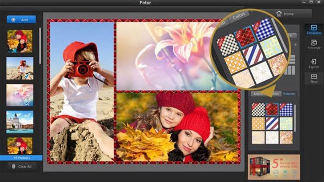 
Phần mềm cắt ảnh Fotor
