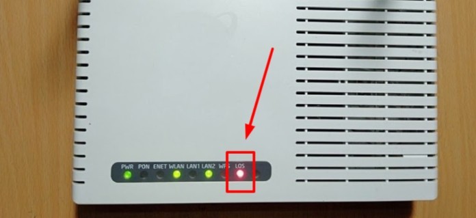 los là gì - Đèn los trên các thiết bị modem wifi nháy đỏ thường chỉ có 1 nguyên nhân duy nhất là đường truyền mạng có vấn đề