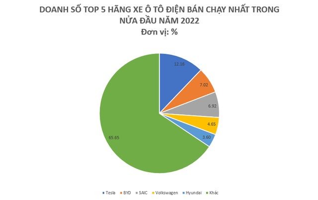 Xe điện thống trị thị trường ô tô toàn cầu nửa đầu năm 2022, top 5 mẫu xe bán chạy nhất thế giới xuất hiện - ảnh 1