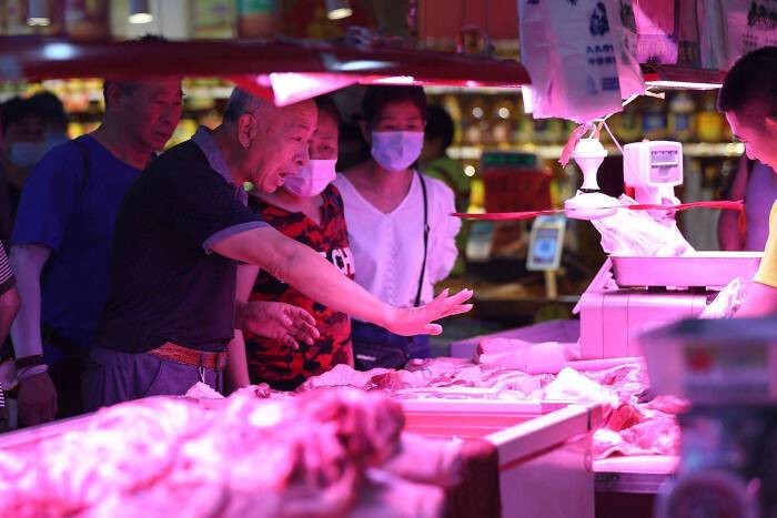 
Một&nbsp;cửa hàng bán thịt tại Trung Quốc. Ảnh: Getty Images
