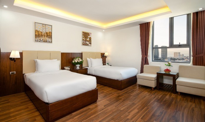 
Ở phòng deluxe rất thoải mãi và thư dãn khi đi du lịch
