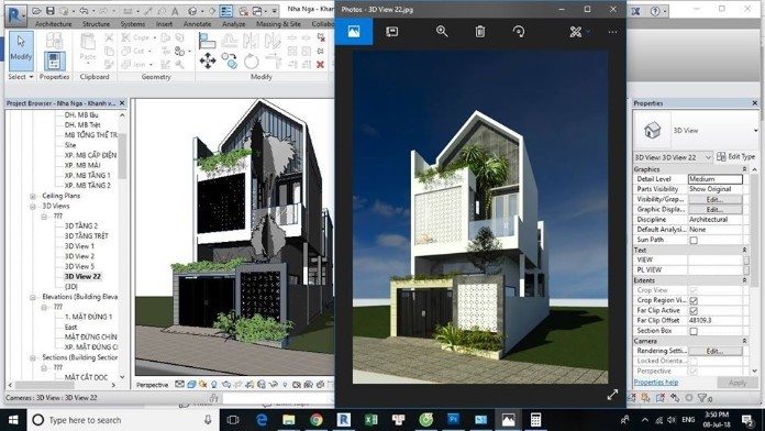 
Render được áp dụng trong thiết kế
