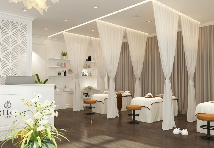 
Thiết kế Spa sang trọng, đẹp mắt, nổi bật là một thành công của khâu setup
