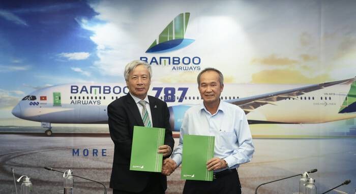 
Ông Nguyễn Ngọc Trọng - Chủ tịch HĐQT của Bamboo Airways và ông Dương Công Minh
