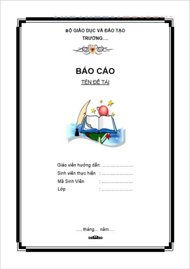 
Cách tạo khung bìa trong Word
