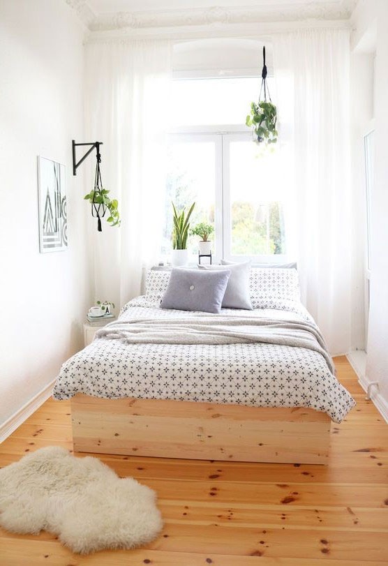 
Ảnh 6: Trang trí phòng ngủ nhỏ hẹp đơn giản
