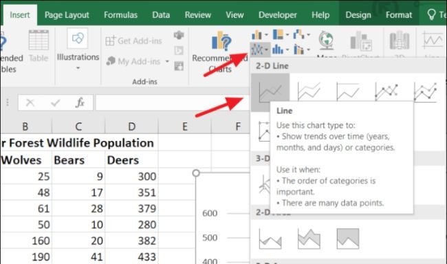 Cách vẽ biểu đồ Line trong Excel cực đơn giản - ảnh 4