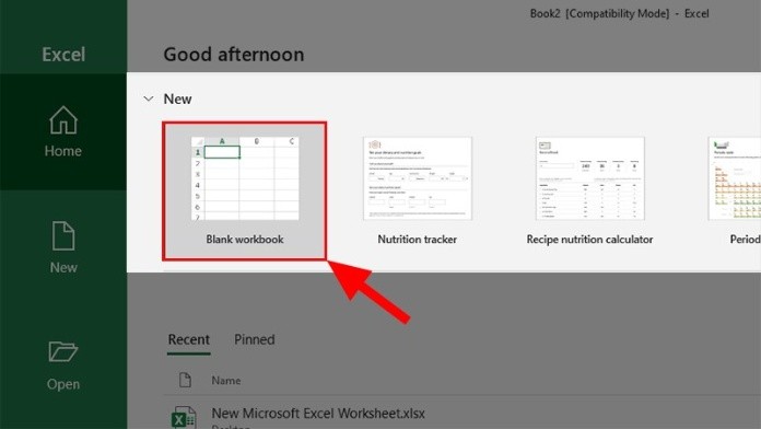 
Có hai cách để tạo Workbook trong Excel

