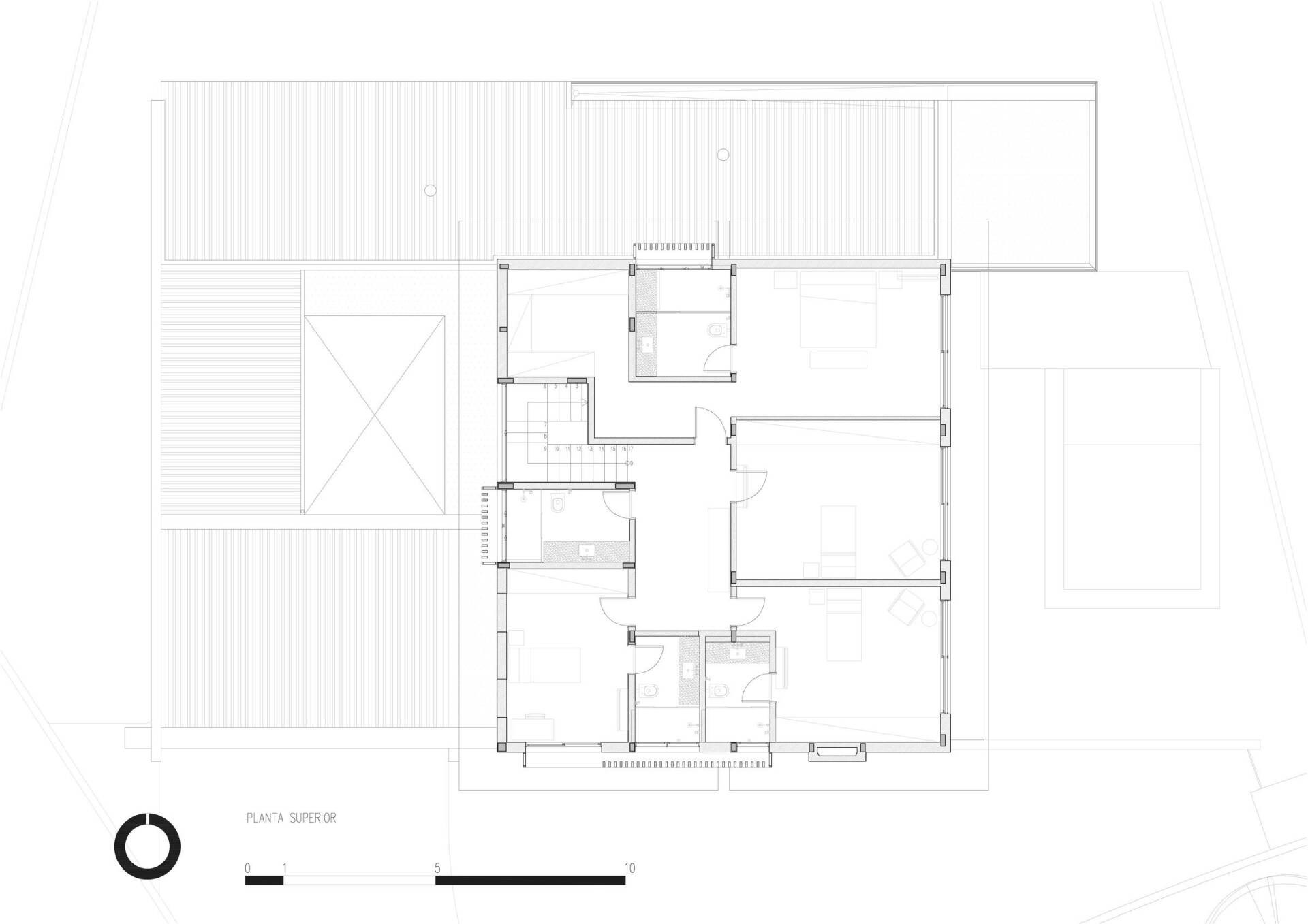 
Bản vẽ thiết kế tầng 2 của ngôi nhà&nbsp;

