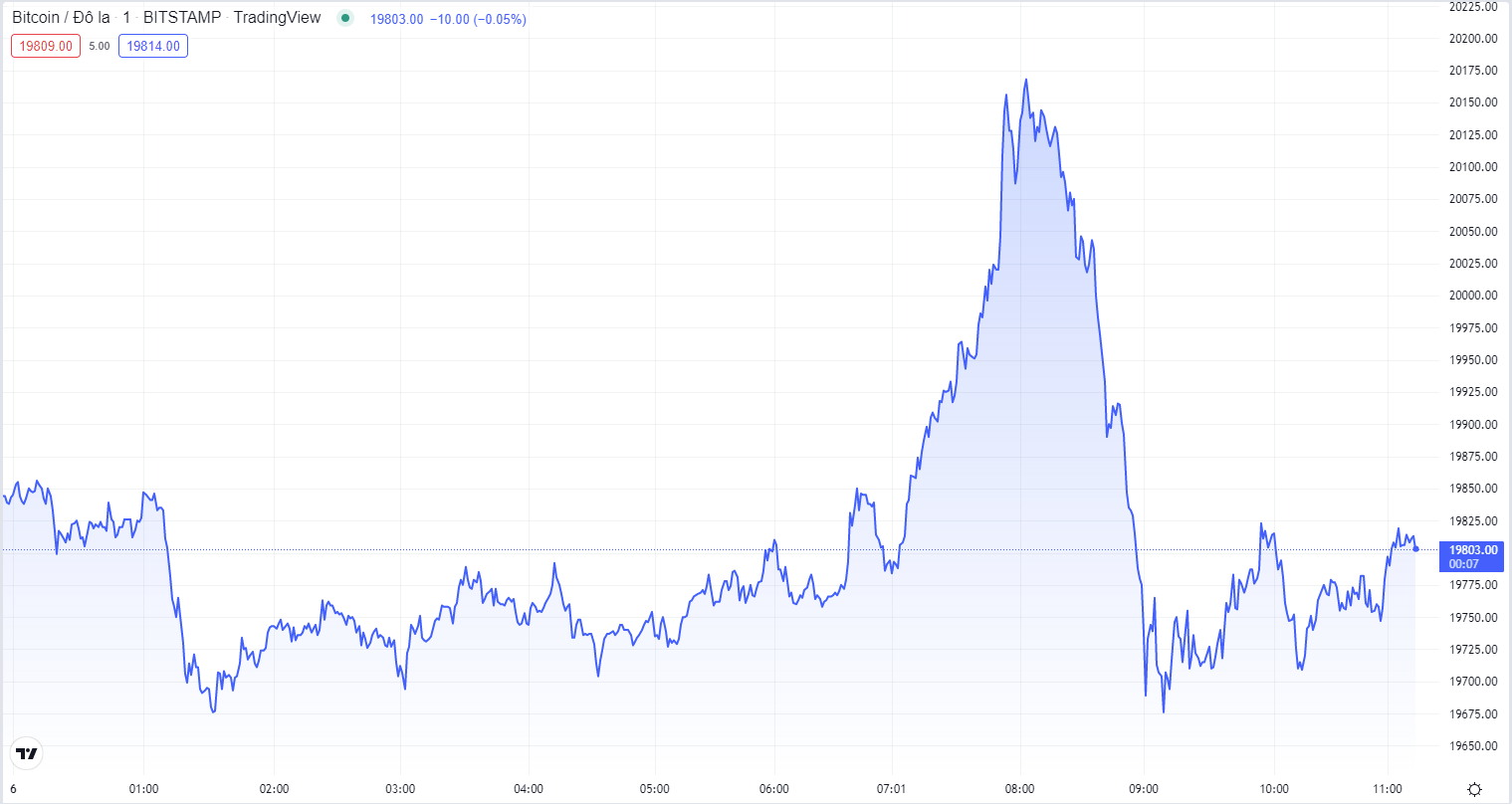 
Diễn biến giá Bitcoin hôm nay 6/9. Nguồn TradingView
